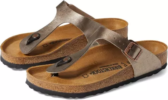 Шлепанцы Gizeh Birko-Flor - Graceful Birkenstock, цвет Graceful Taupe Birko-Flor