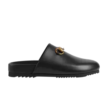 Шлепанцы Gucci Wmns Horsebit Slipper Black, черный