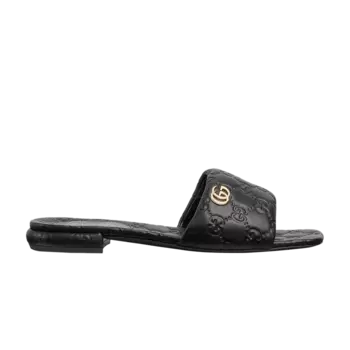 Шлепанцы Gucci Wmns Slide 'GG - Black', черный