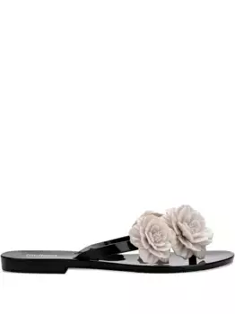 Шлепанцы Harmonic Springtime с цветочным декором Melissa, черный