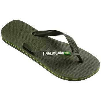 Шлепанцы Havaianas Brasil Logo, зеленый