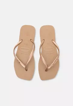 Шлепанцы Havaianas, розовое золото