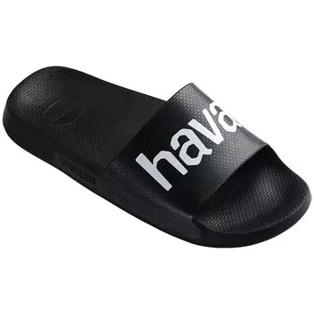 Шлепанцы Havaianas Slide Classic Logomania, черный