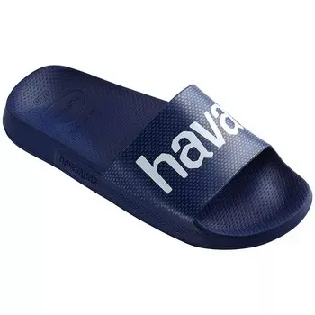 Шлепанцы Havaianas Slide Classic Logomania, синий