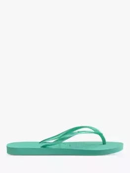 Шлепанцы Havaianas Slim, цвет metallic/green