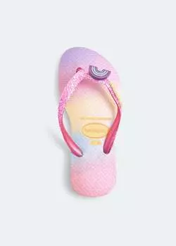 Шлепанцы HAVAIANAS Slim glitter II flip flops, розовый