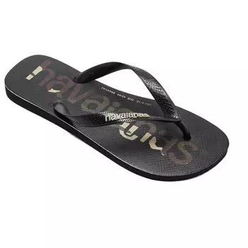 Шлепанцы Havaianas Top Logomania, черный