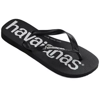 Шлепанцы Havaianas Top Logomania, черный