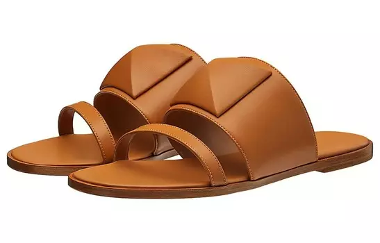 Шлепанцы Herms Caia женские, коричневый