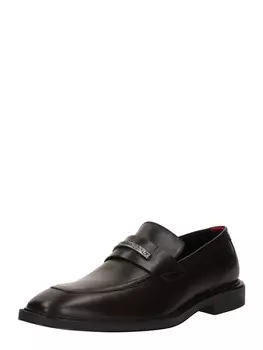 Шлепанцы HUGO Classic Flats Gryff, темно-коричневый
