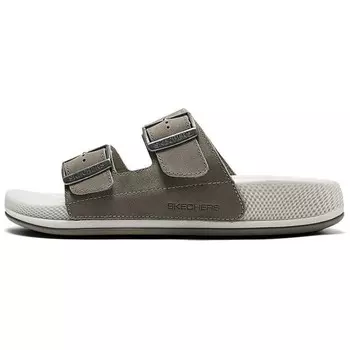 Шлепанцы Hyper Slide женские бежевые/коричневые Skechers