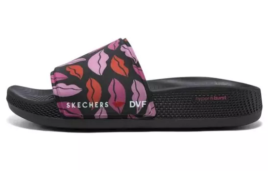 Шлепанцы Hyper Slide женские, черные/пудровые Skechers