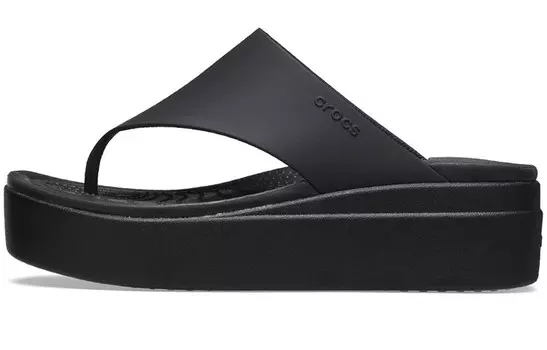 Шлепанцы и сланцы Crocs Brooklyn Flip 'Black' Women's