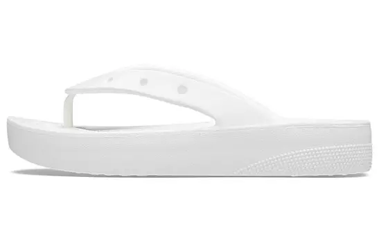 Шлепанцы и сланцы Crocs Classic Platform Flip Flop 'White' Women's