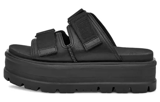 Шлепанцы и сланцы UGG Clem Black Slippers Women's