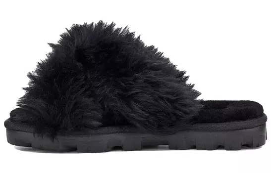 Шлепанцы и сланцы UGG Fuzzalicious Black Slippers Women's