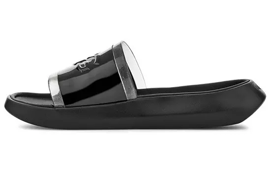 Шлепанцы и сланцы UGG Hilama Slide Black Slippers Women's