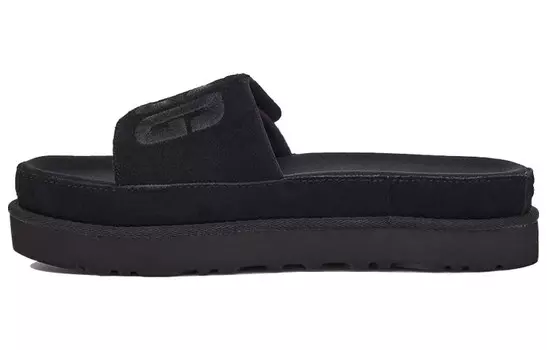 Шлепанцы и сланцы UGG Laton Slide Thick Sole Black Slippers Women's