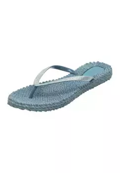 Шлепанцы Ilse Jacobsen "CHEERFUL01", стелька с рисунком, блестки, массажный эффект, синий