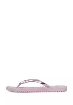 Шлепанцы Ilse Jacobsen "CHEERFUL04M", стелька с рисунком, носок металлического цвета, массажный эффект, цвет Ballerina