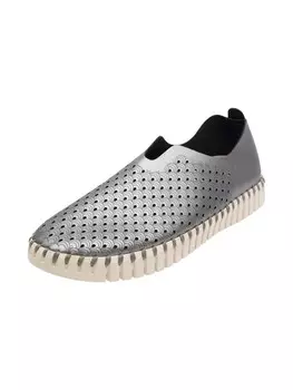 Шлепанцы ILSE JACOBSEN Classic Flats Tulip, серебряный