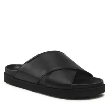 Шлепанцы Inuikii CrossedLeather, черный