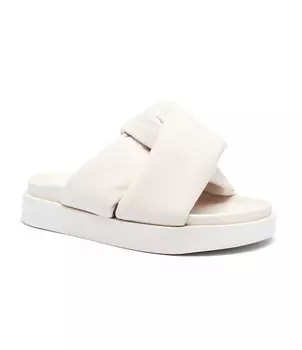 Шлепанцы INUIKII soft crossed, экрю