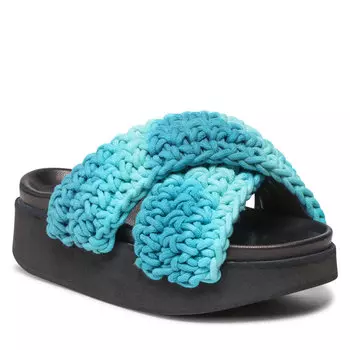 Шлепанцы Inuikii WovenBatic Platform, синий