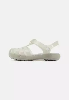 Шлепанцы ISABELLA Crocs, цвет silver glitter