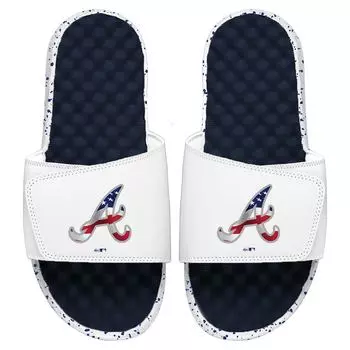 Шлепанцы ISlide Atlanta Braves, белый