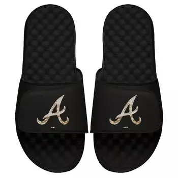 Шлепанцы ISlide Atlanta Braves, черный