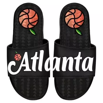 Шлепанцы ISlide Atlanta Hawks, черный