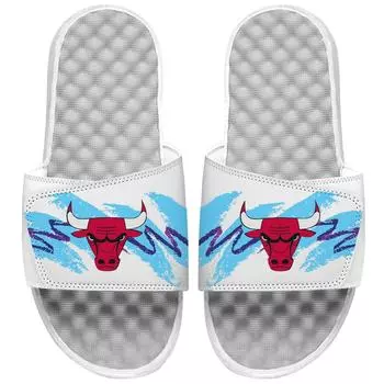 Шлепанцы ISlide Chicago Bulls, белый