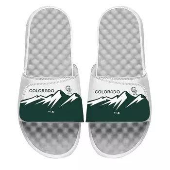 Шлепанцы ISlide Colorado Rockies, белый