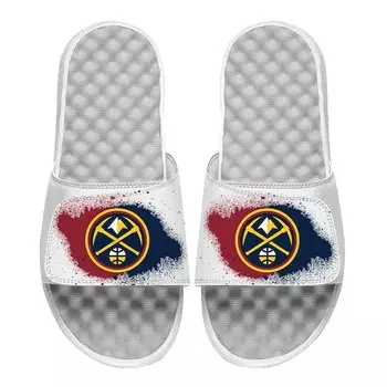Шлепанцы ISlide Denver Nuggets, белый