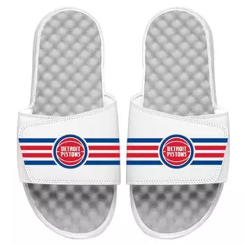 Шлепанцы ISlide Detroit Pistons, белый