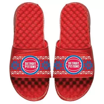 Шлепанцы ISlide Detroit Pistons, красный