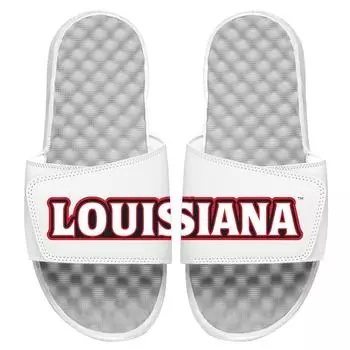 Шлепанцы ISlide Louisiana Ragin Cajuns, белый