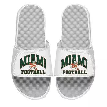 Шлепанцы ISlide Miami Hurricanes, белый