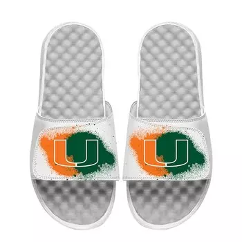 Шлепанцы ISlide Miami Hurricanes, белый