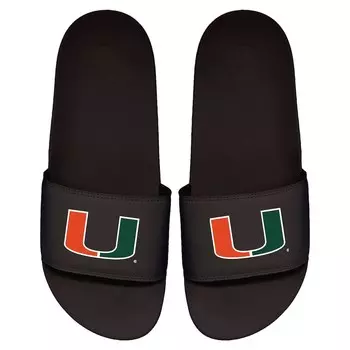 Шлепанцы ISlide Miami Hurricanes, черный