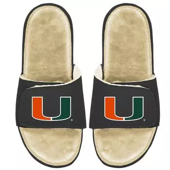 Шлепанцы ISlide Miami Hurricanes, черный