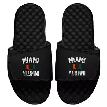 Шлепанцы ISlide Miami Hurricanes, черный