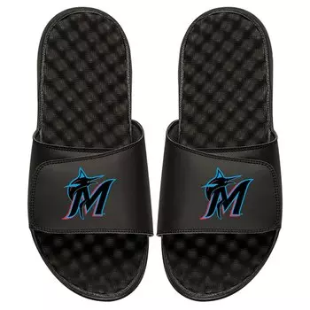 Шлепанцы ISlide Miami Marlins, черный