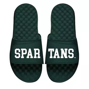 Шлепанцы ISlide Michigan State Spartans, зеленый