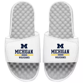 Шлепанцы ISlide Michigan Wolverines, белый