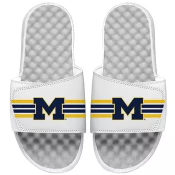 Шлепанцы ISlide Michigan Wolverines, белый