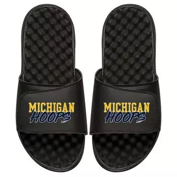 Шлепанцы ISlide Michigan Wolverines, черный