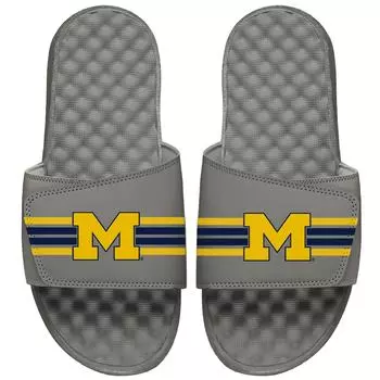 Шлепанцы ISlide Michigan Wolverines, серый