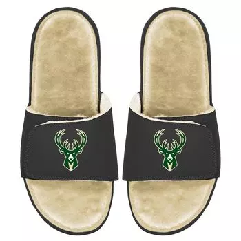 Шлепанцы ISlide Milwaukee Bucks, черный